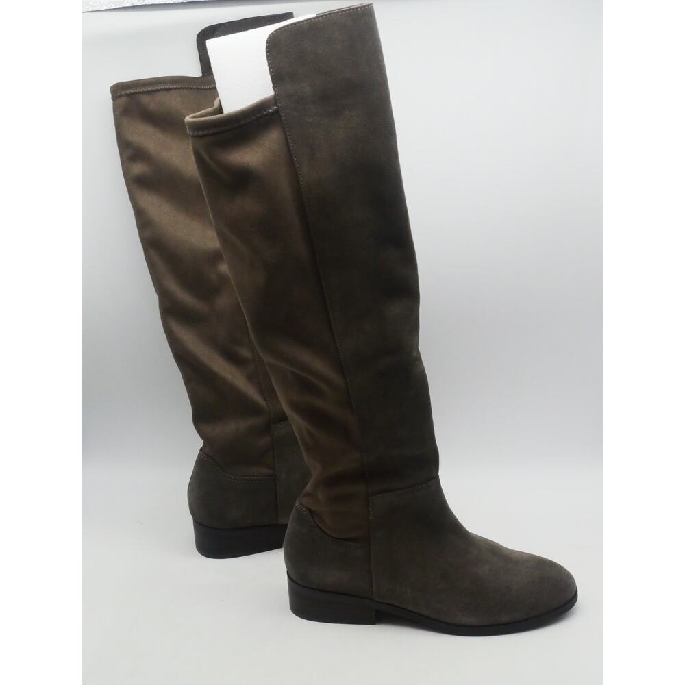 NEW Lucky Women's 7 Calypso Falcon Oiled Suede Tall Boots WIDE CALF - Picture 4 of 10